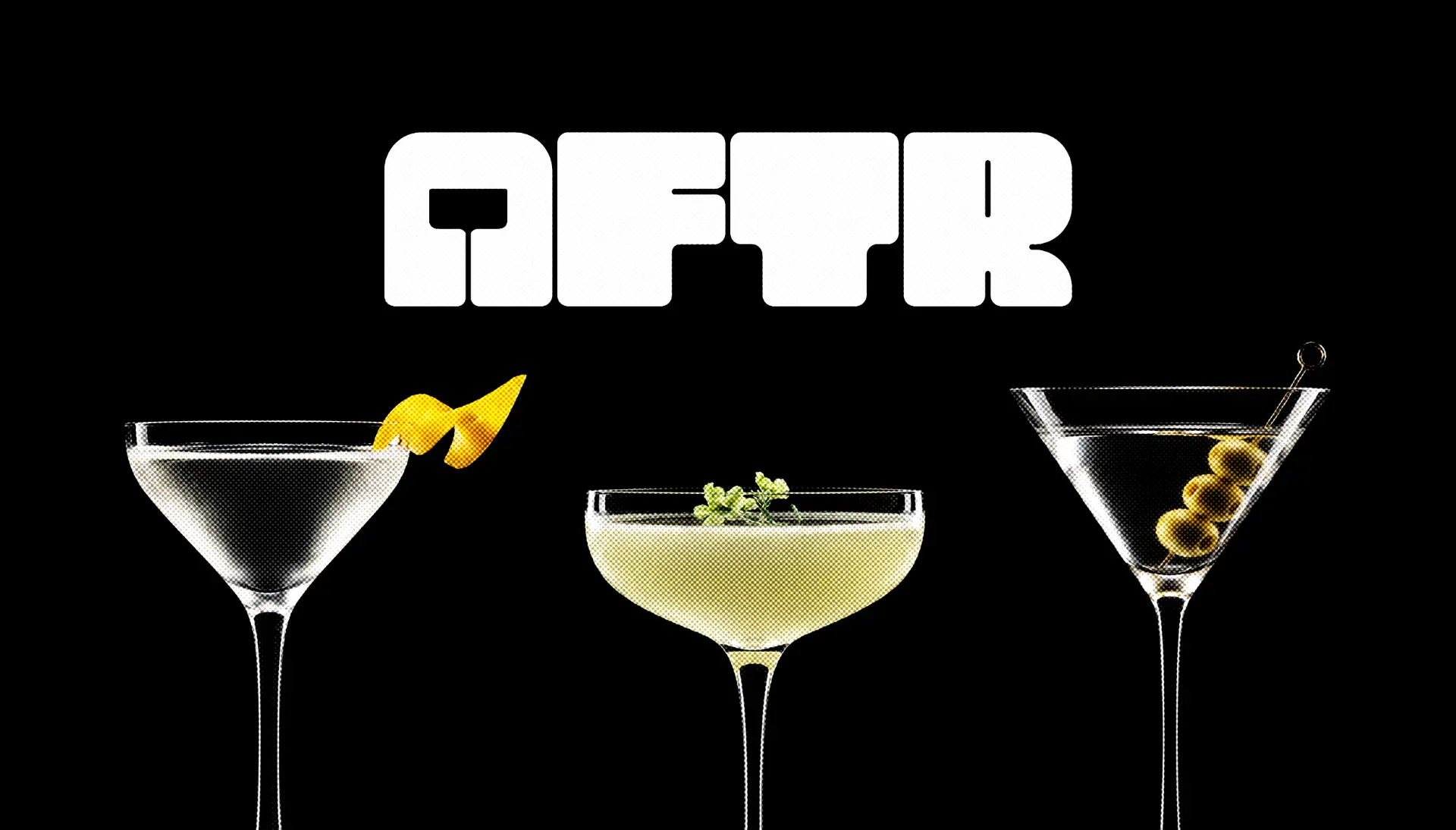 Brand identity and logo design for cocktail bar AFTR